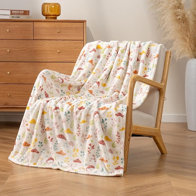 Luxury Printed Fleece Warm Throw Blanket, Soft Lightweight Velvety Plush Throw by Unknown