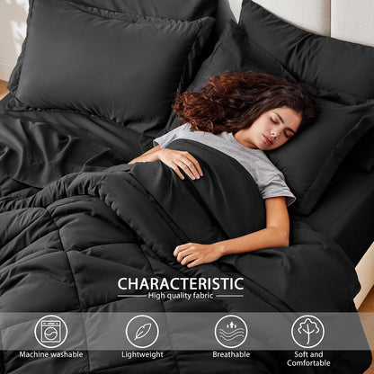 love's cabin queen comforter set, 7 pieces bed, close-up detail