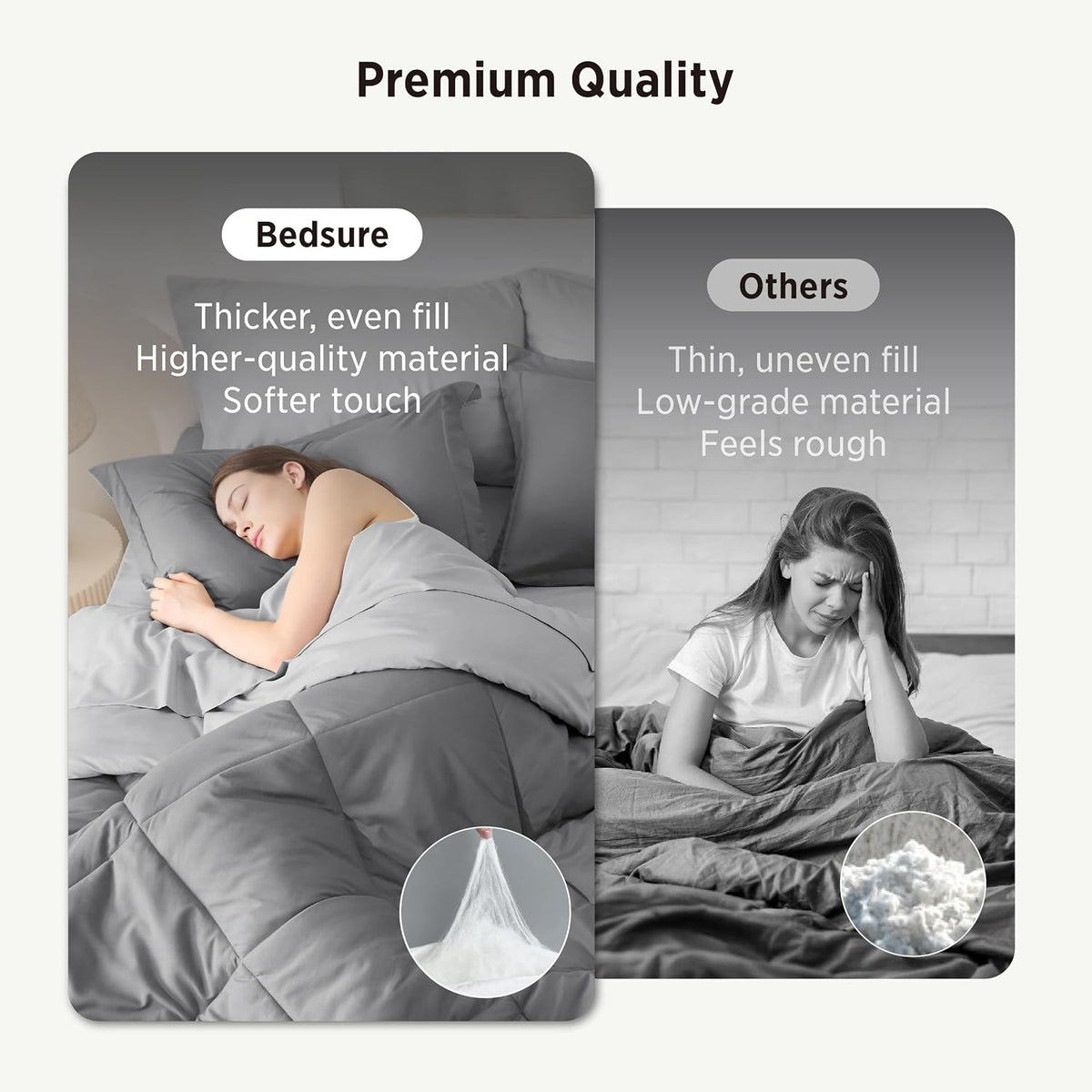 bedsure bed in a bag full reversible bed showing dimensions