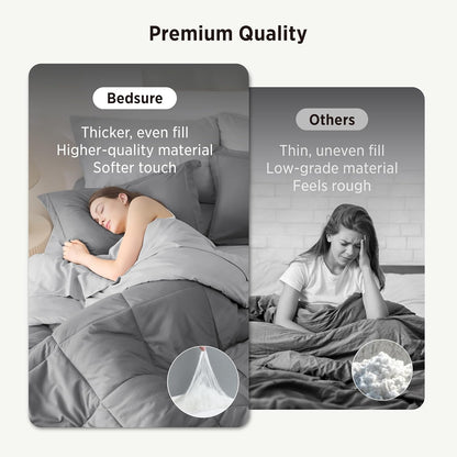 bedsure bed in a bag full reversible bed showing dimensions