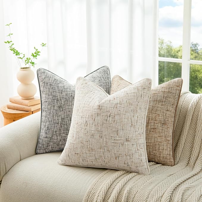 a moment Christmas Beige Reversible Pillow Covers 2 Pack - Image 2