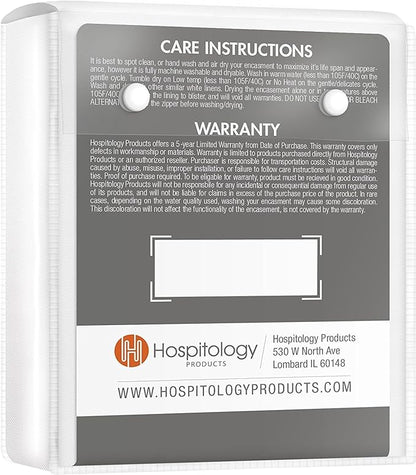 HOSPITOLOGY PRODUCTS Pillow Encasement- Zippered Bed Bug Dust Mite Proof - Image 2