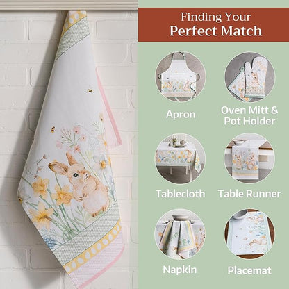 Maison d' Hermine Kitchen Towels Set of 3 100% Cotton 27.50" x 20" Reusable - Image 6