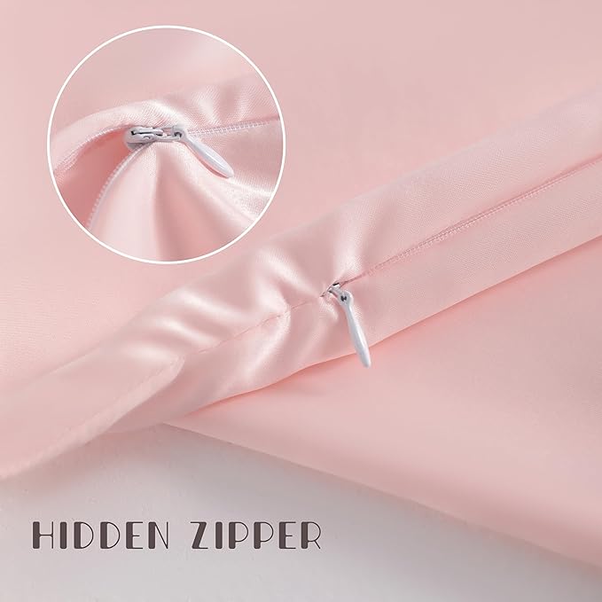 NTBAY Zippered Silk Satin Toddler Pillowcases - Image 3