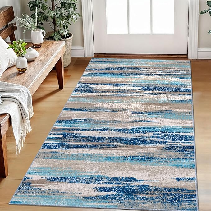 Abstract Area Rug 3x5 Washable Rugs by lansny