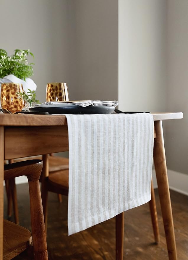 Solino Home Linen Table Runner 120 Inches Long - Image 2