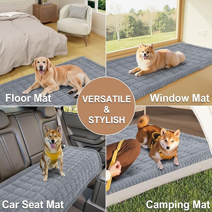 Smiry Couch Cover for Dogs Washable, Non Slip Fuzzy Pet Couch Covers for 3 - Image 4