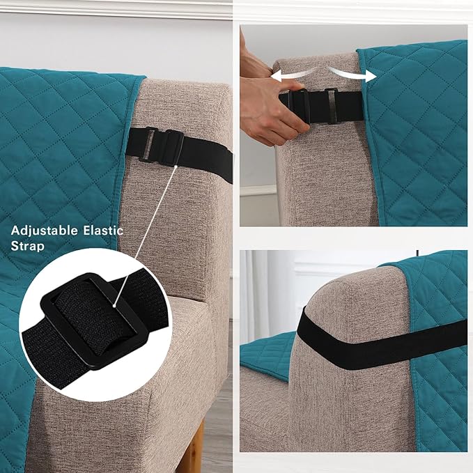 H.VERSAILTEX Reversible Futon Cover Water Repellent Armless Sofa Slipcover - Image 2