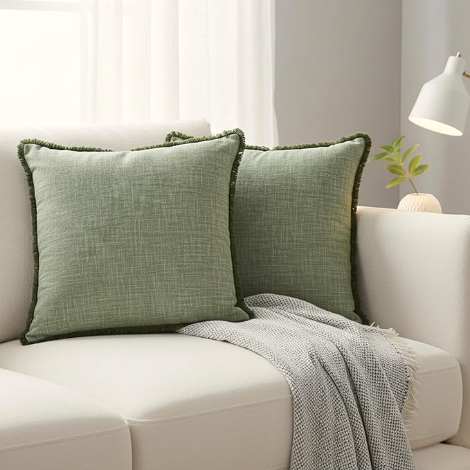 16×16 Textured Cotton Throw Pillow Covers - Image 7