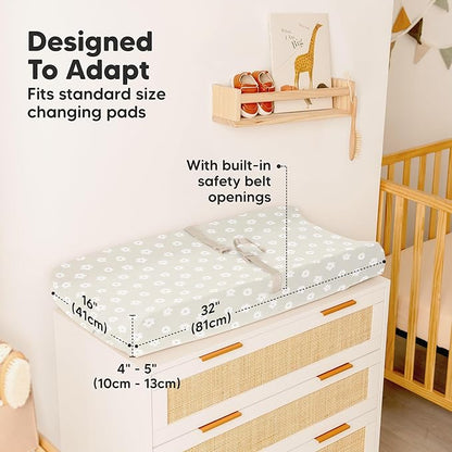 2-Pack Organic Changing Pad Covers - Image 4