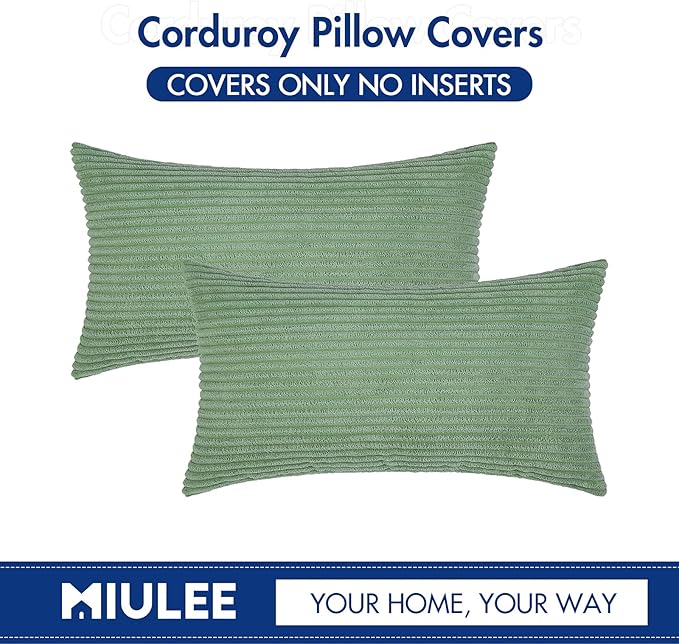 MIULEE Pack of 2 Pillow Covers Soft Soild Decorative Throw Pillow Covers Set - Image 6