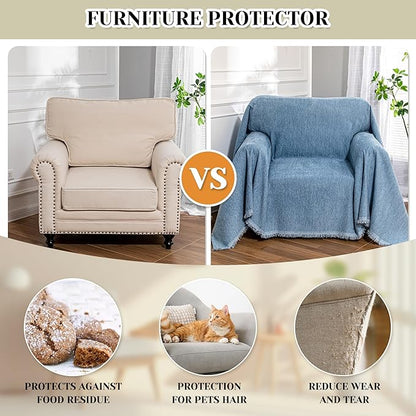 MEETSKY Oversized Chair Cover Washable Single Sofa Covers Recliner Covers Thick - Image 5