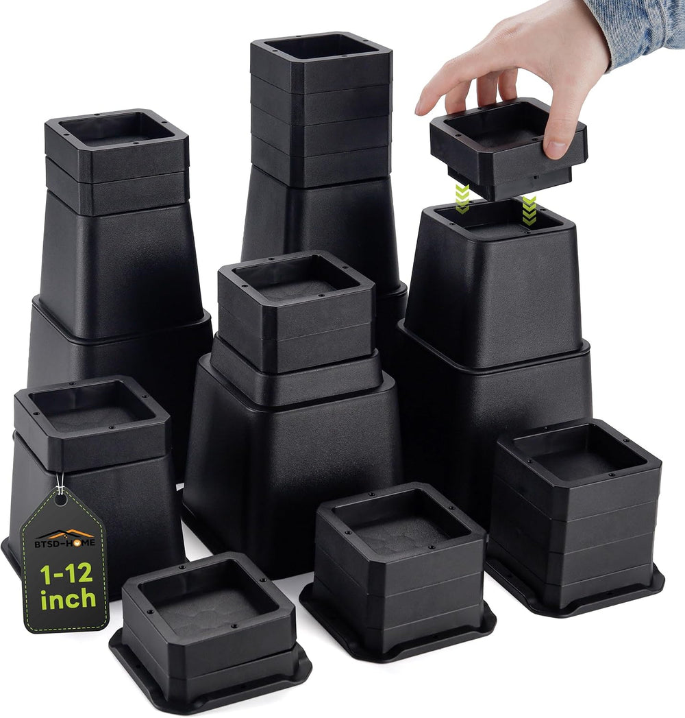 Adjustable Bed Risers 12 Inch