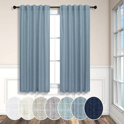 Pitalk Blue Curtains 38 Inch Wide - Image 2