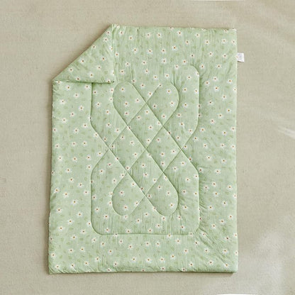 DuShow Green Floral Toddler Bedding Set, 4 Pieces Toddler Crib Bed Sheet Set - Image 7