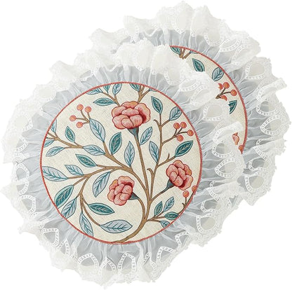 Floral Throw Pillow Covers Set of 2, Cottage Rustic by bilingaier