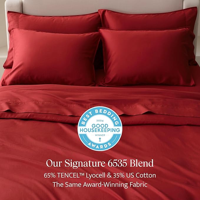 Double Stitch Cotton Tencel Duvet Cover - Image 2