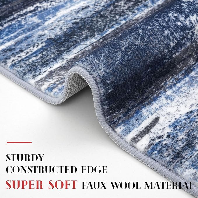 Modern Abstract Runner Rug 2x5 - Image 4