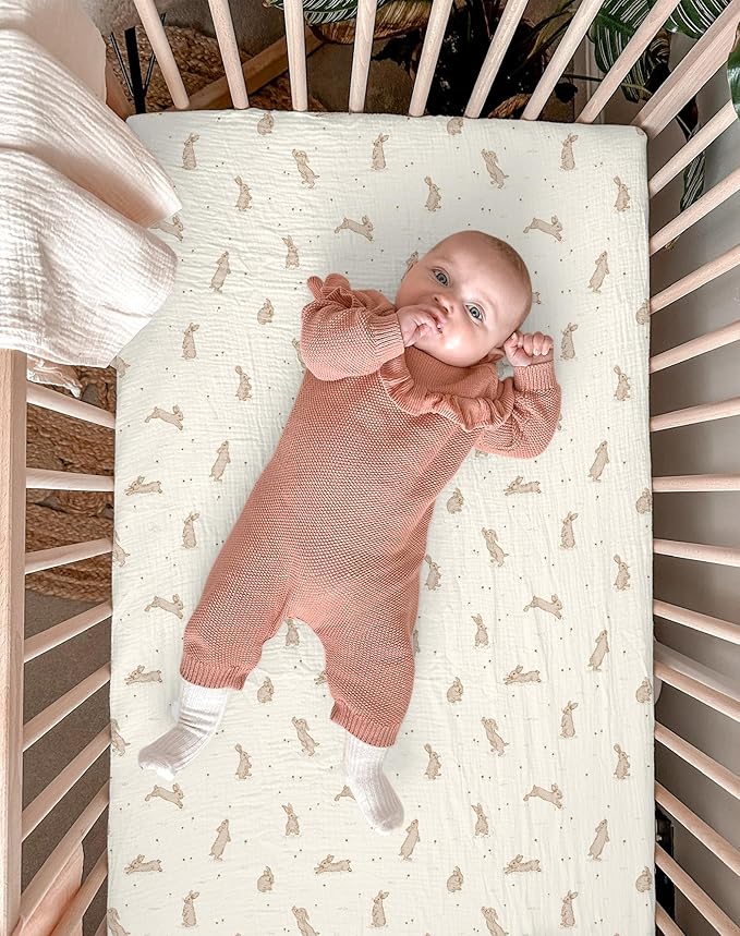 Bassinet Sheet for Baby Boy and Girl 2 Pack, Fitted Sheets for Rectangle - Image 5
