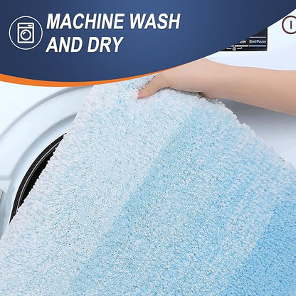 OLANLY Bathroom Rugs Mat 24x16, Extra Soft Absorbent Microfiber Bath Rugs - Image 5
