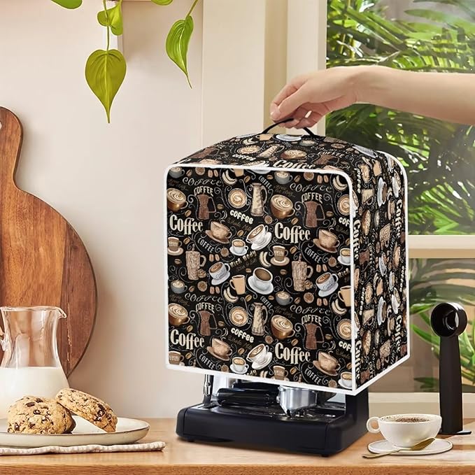 Coffee Maker Cover for Kitchen Counter, Washable Foldable Kitchen Appliance - Image 3