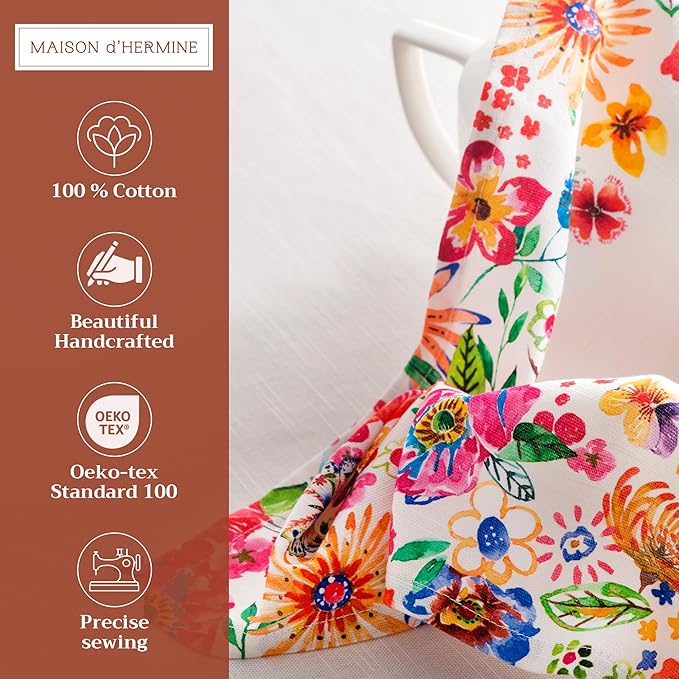 Maison d' Hermine Cloth Napkins Set of 4 100% Cotton Everyday Reusable Square - Image 2