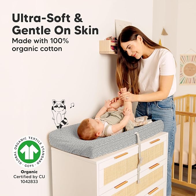 2-Pack Organic Changing Pad Covers - Image 3