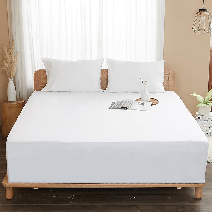 Sunflower Queen Fitted Sheet, 1-Piece Deep Pocket Fitted Bottom Sheet 16" - Image 5