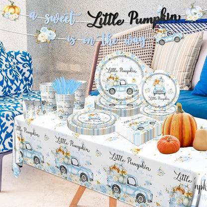Little Pumpkin Baby Shower Decorations Tableware, Napkins - Image 6