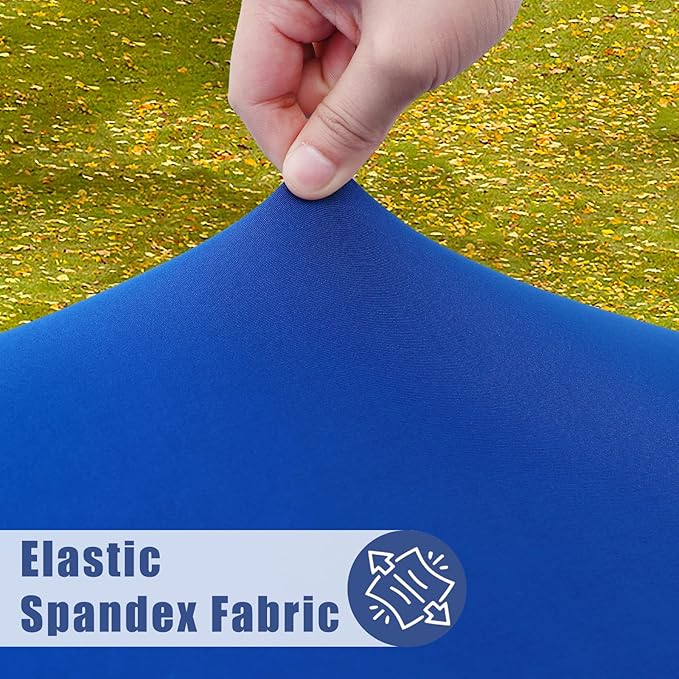 Round Spandex Tablecloth, Elastic Fitted Waterproof Tablecloths - Image 2