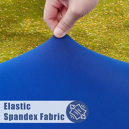 Round Spandex Tablecloth, Elastic Fitted Waterproof Tablecloths - Image 2