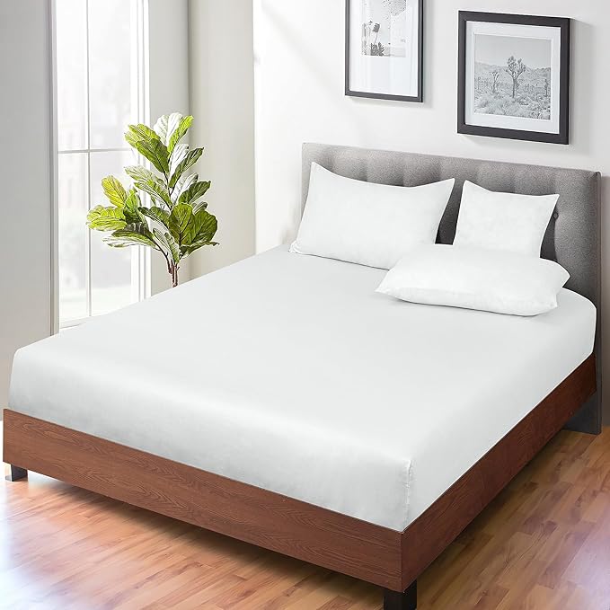 ROYALE LINENS 300 Thread Count 100% Long Staple Combed Cotton Fitted Sheet Twin - Image 7