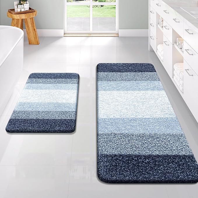 OLANLY Bathroom Runner Rugs 70x24, Extra Soft Absorbent Microfiber Bath Rugs - Image 6