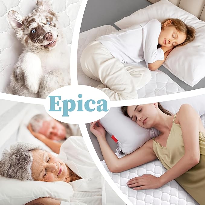 Epica Premium Ultra Plus Waterproof Sheet Protector Bed Pad, Waterproof - Image 6