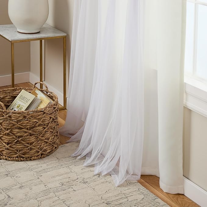 TOWN & COUNTRY LUXE Talia Double Layer Indoor Curtains, Sheer and Room - Image 6