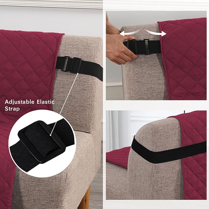 H.VERSAILTEX Reversible Futon Cover Water Repellent Armless Sofa Slipcover - Image 3