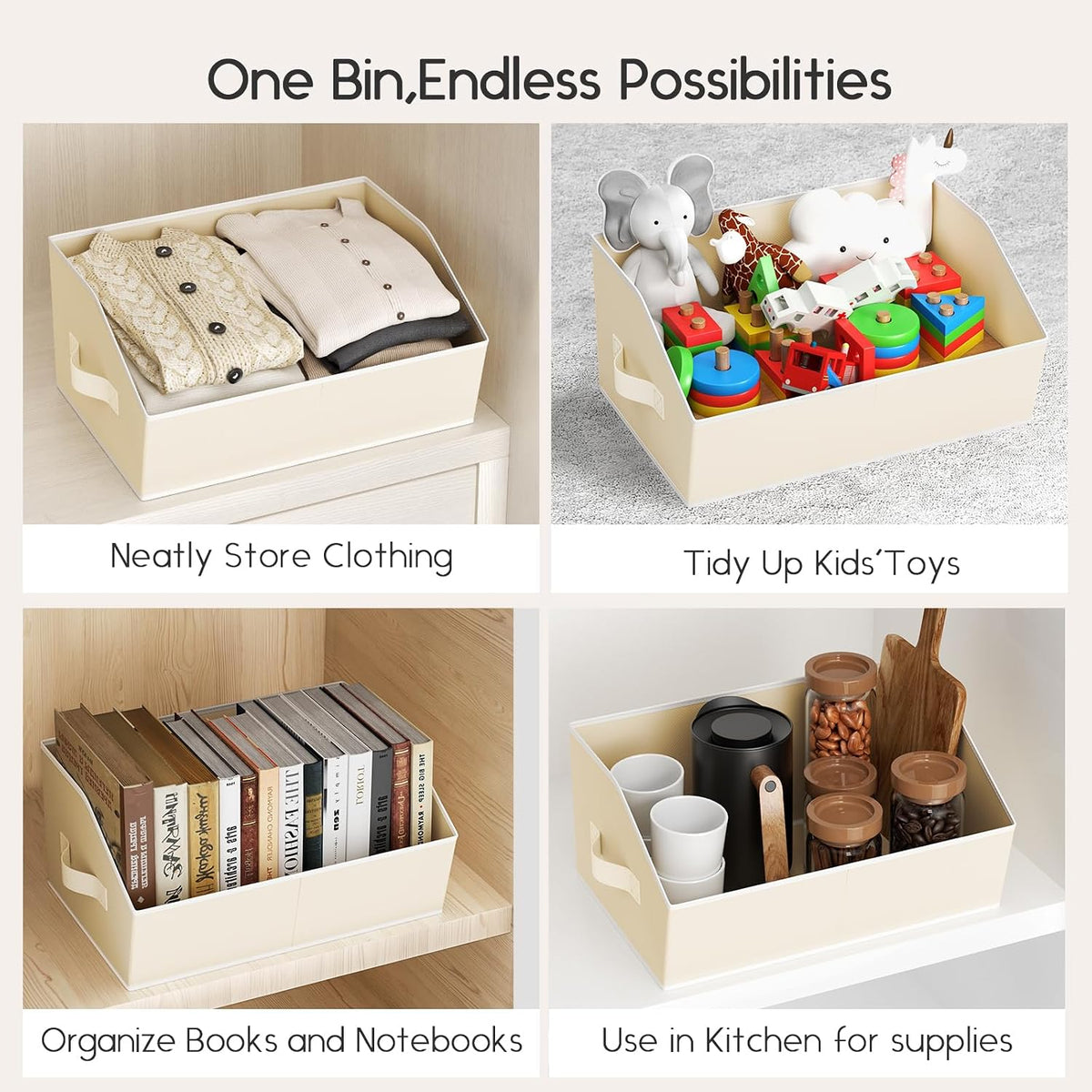 homsorout large closet organizers and storage bins, package contents