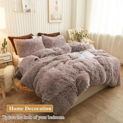 XeGe Faux Fur Throw Pillow Cases, Plush Shaggy Ultra Soft Pillow Covers - Image 6