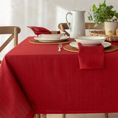 Benson Mills Cameron Textured Fabric Table Cloth, - Image 7