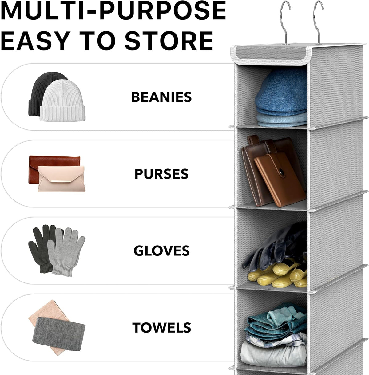 simple houseware 2 pack 10 shelves hanging shoe, package contents