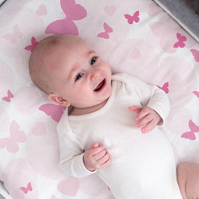 Gllquen Baby Bassinet Sheets 4 Pack, Breathable Cozy Fitted Mattress Sheet - Image 9