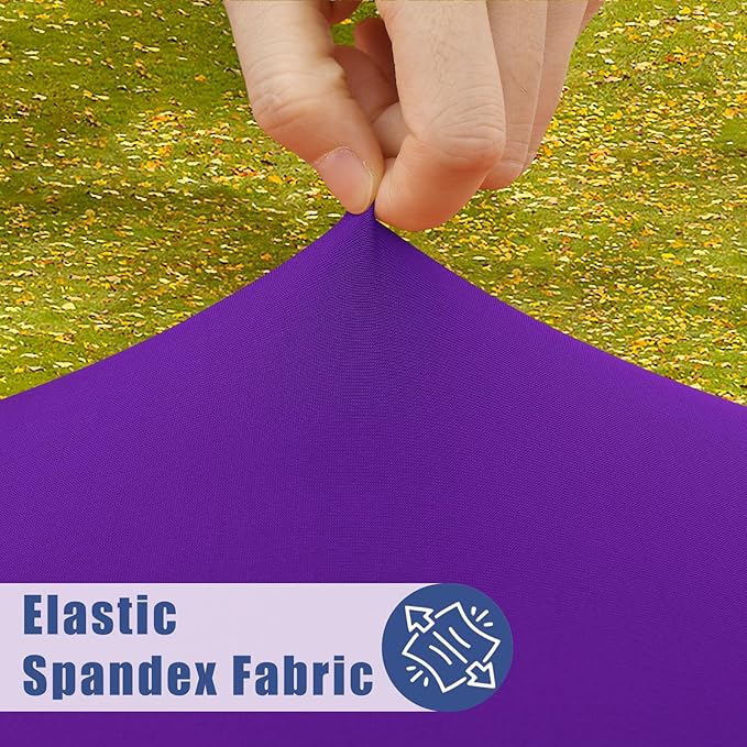 Round Spandex Tablecloth, Elastic Fitted Waterproof Tablecloths - Image 2