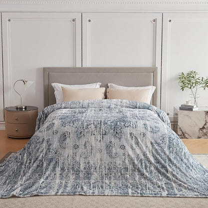 Oversized Vintage Pattern Blanket 120x120 Inches, Giant 10'x10' - Image 5