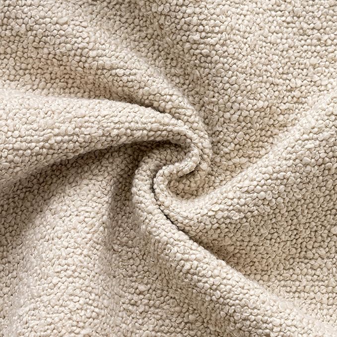 Woaboy Pack of 2 20x20 Inch Decorative Boucle Throw Pillow Covers Textured - Image 2