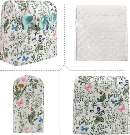 Stand Mixer Cover, Floral and Plants Kitchen Mixer Cover Compatible - Image 4