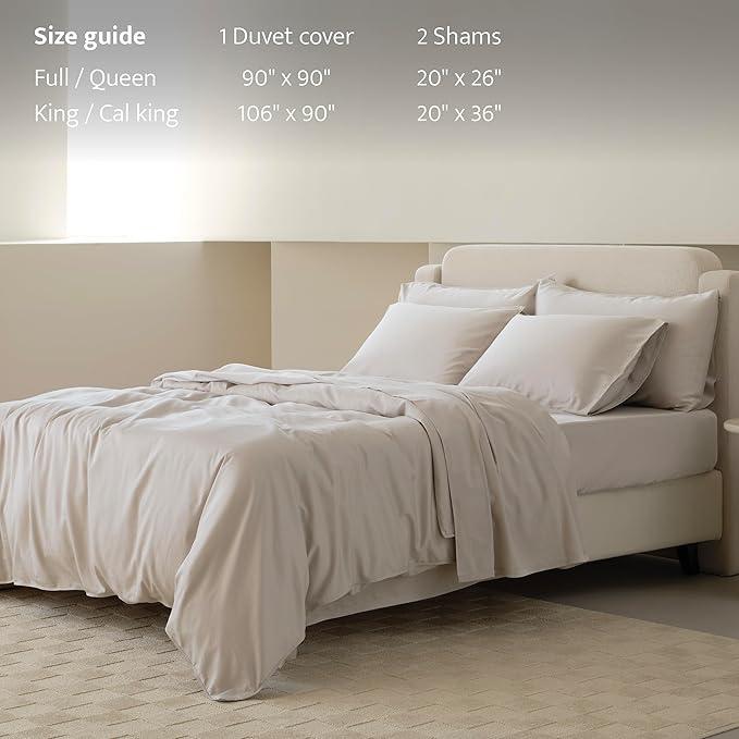 Double Stitch Cotton Tencel Duvet Cover - Image 5