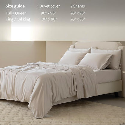 Double Stitch Cotton Tencel Duvet Cover - Image 5