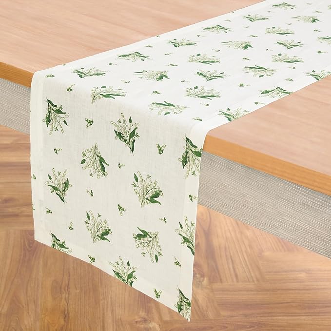 Solino Home Lily Floral Print Table Runner 60 inch - Image 2