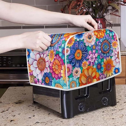 Boho Mandala Floral Blender Cover Toaster Cover Washable Dust Cover Dustproof - Image 5