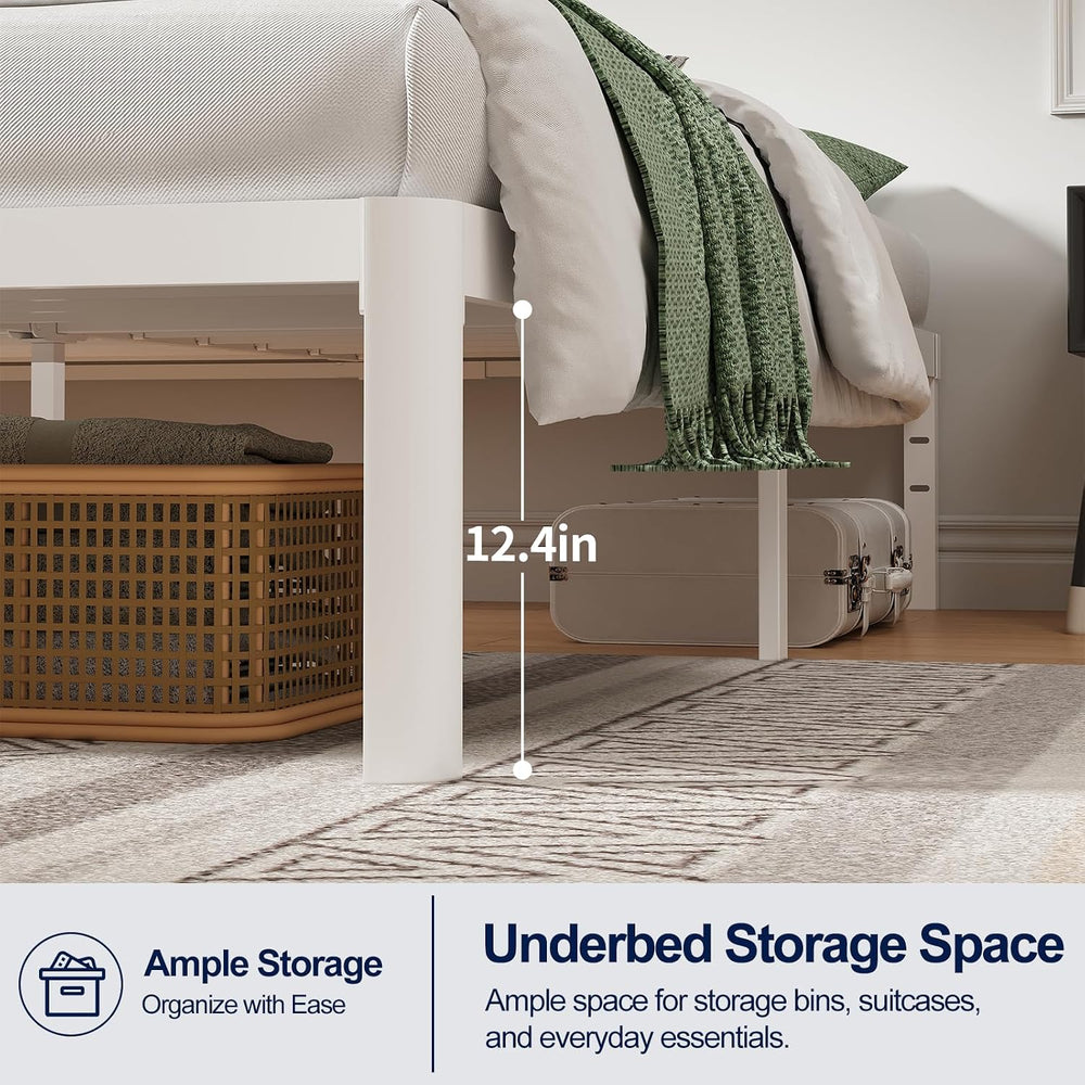 Metal Bed Frame with Round Corner Legs, 14 Inch Platform Bed Heavy Duty Steel...